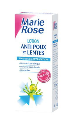 lotion anti-poux et lentes marie rose, 125 ml, 8,49 euros. a partir de 3 ans.