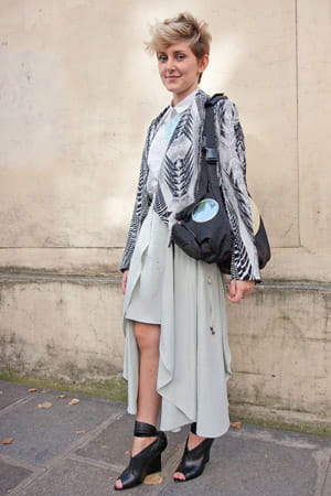 a la sortie du défilé dior 