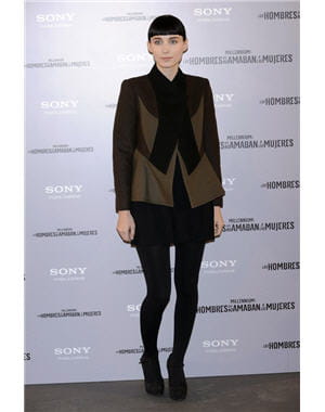 rooney mara à la première de 'millenium : les hommes qui n'aimaient pas les