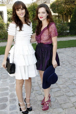 leighton meester et roxane mesquida au défilé dior prêt-à-porter printemps-été