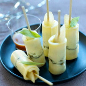 bonbons de poire et verveine au morbier