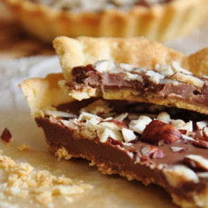 tartelettes nutella noisette sans oeuf