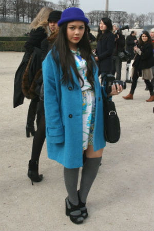 a la sortie du défilé guy laroche prêt-à-porter automne-hiver 2012-2013 le 29