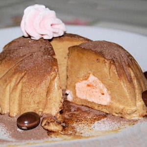 parfait glacé au café et aux meringues