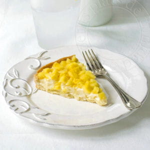 tarte ananas sur crème chocolat blanc-coco-passion