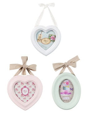 cadres photos dentelle, sweet et rose de maisons du monde