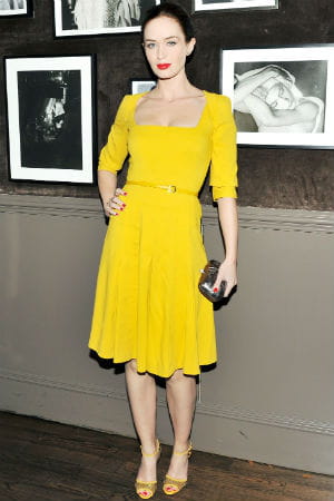 emily blunt assiste à un dîner elie saab à new york