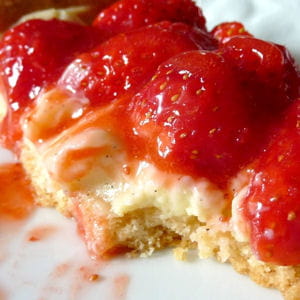tarte vanille-fraises 