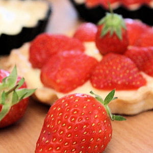 tartelette aux fraises et au basilic 