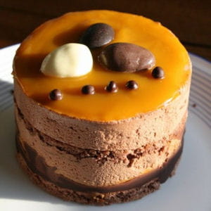entremets chocolat mangue