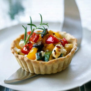 tarte à la ratatouille et au chèvre 