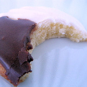 black and white cookies 
