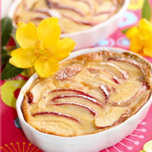 clafoutis pêches amande 