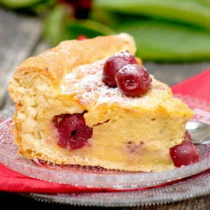 tarte briochée aux cerises 