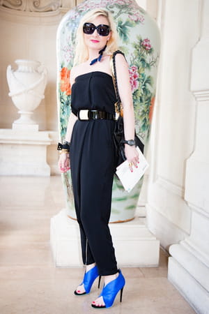 a la sortie du défilé alexis mabille haute couture automne-hiver 2012-2013 le 2