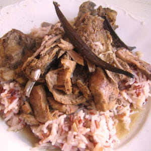 ragoût de chevreuil à la vanille