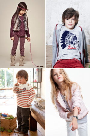 des looks d'enfants pour cet automne-hiver.