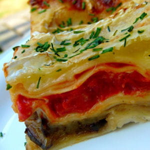 lasagnes aux aubergines et brie de meaux 