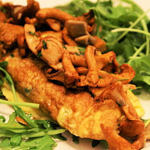 omelette aux champignons