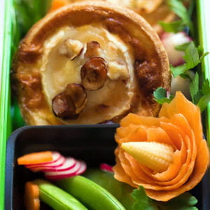 tarte parmentière au chèvre & noisettes