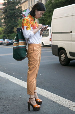 a la sortie des défilés prêt-à-porter printemps-été 2013 