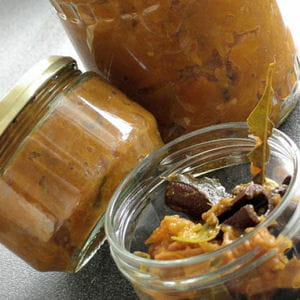 chutney de coings et potiron façon tajine