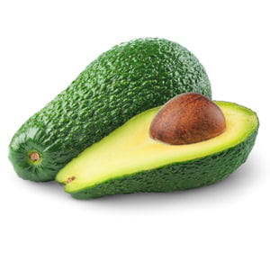 avocat coupé en deux.
