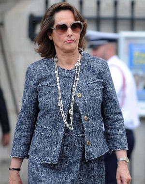 ségolène royal, lors de l'enterrement du socialiste olivier ferrand.