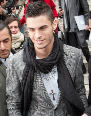 baptiste giabiconi au défilé chanel haute couture printemps-été 2012 le 24