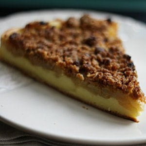 tarte-flan aux pommes et crumble spéculoos