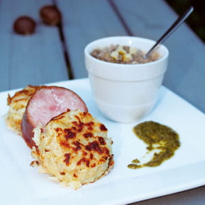 saucisse de morteau automnale aux marrons et lentilles