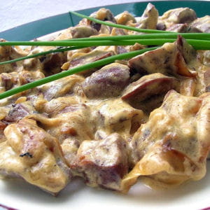 rognons flambés sauce moutarde