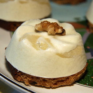 coeurs fondants roquefort et poires