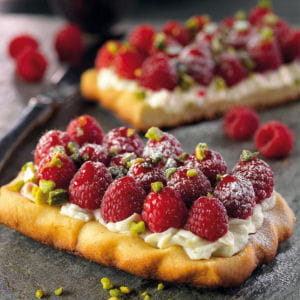 tarte mascarpone framboise