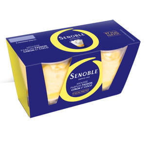 mousse citron, passion et coco