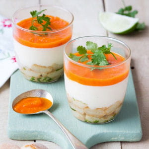 tiramisu de crabe aux boudoirs thaï