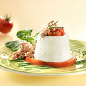 faisselle de tomate et thon 