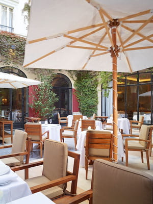 un restaurant étoilé, un jardin verdoyant... l'idéal pour une pause de choix à