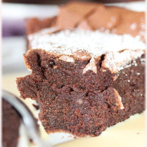 fondant au chocolat meringué