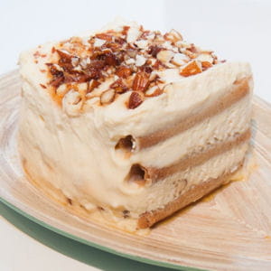 tiramisu amaretto et amandes caramélisées