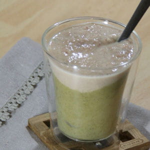 velouté de haricots verts et sa crème de lard