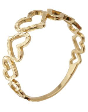 bague en or jaune de manège à bijoux