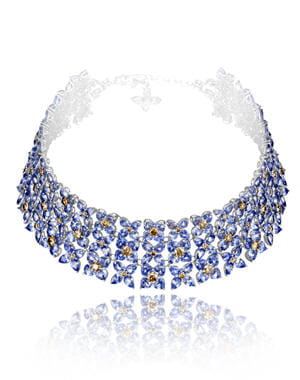collier de saphirs et diamants