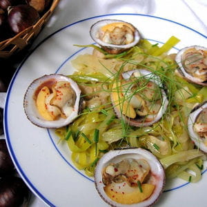 amandes de mer aux châtaignes