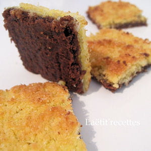 carrés coco, cacao et citron 