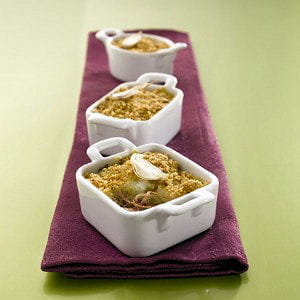 mini parmentier de canard ail et pain d'épices