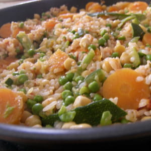 riz complet aux petits légumes