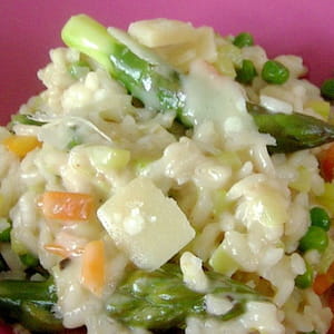 risotto aux asperges vertes et au parmesan