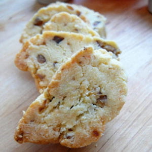 biscuits à la châtaigne et au parmesan