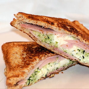 croque courgette-kiri-jambon
